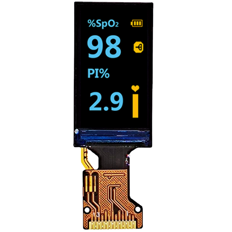 1.08-inch LCD screen 129 * 220 SPI interface medical technology wearable oximeter display module 1.1 inch