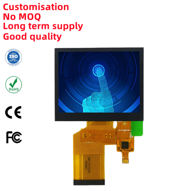 3.5" IPS TFT LCD 320x240 SPI/RGB Dual-IF - Industrial Touch Module for HMIs & Medical Devices