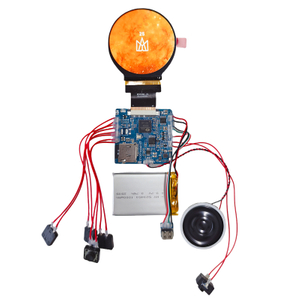 2.1" 480x480 Round RGB LCD Kit - Media Player Board W/ Video Playback for Digital Signage