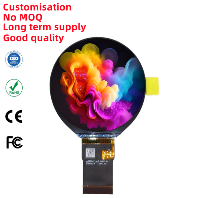 2.48 Inch Round LCD Module 480x480 IPS SPI+RGB Interface Screen for Smart Meter Instrument Cluster Display