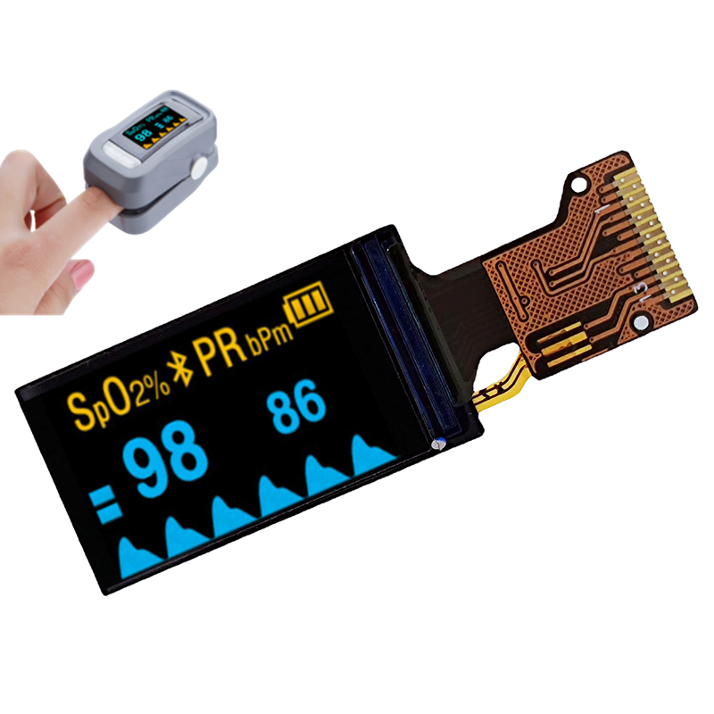 1.08-inch LCD screen 129 * 220 SPI interface medical technology wearable oximeter display module 1.1 inch