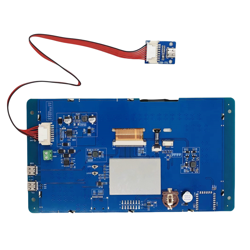 7-inch 1024 * 600 LCD serial touch screen TTL/232/485 interface intelligent screen development board serial screen