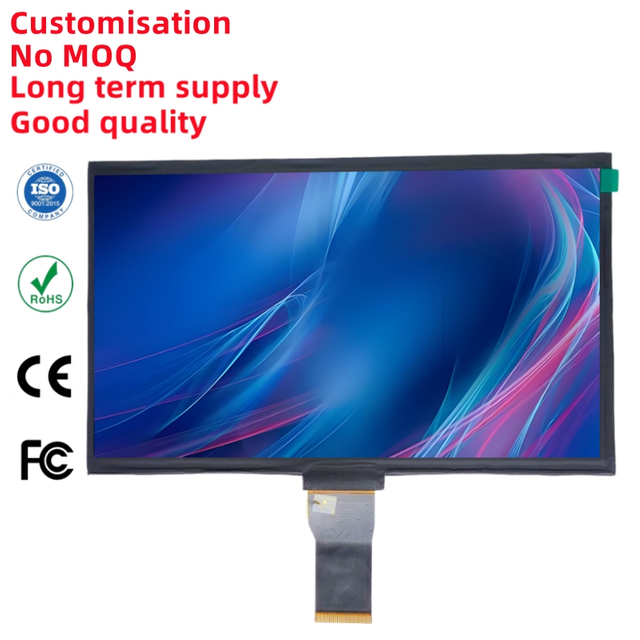 10.1" Automotive Grade Wide Temp TFT LCD Display 1024x600 RGB Interface Panel -30~85°C for Dashboard HMI In-Vehicle